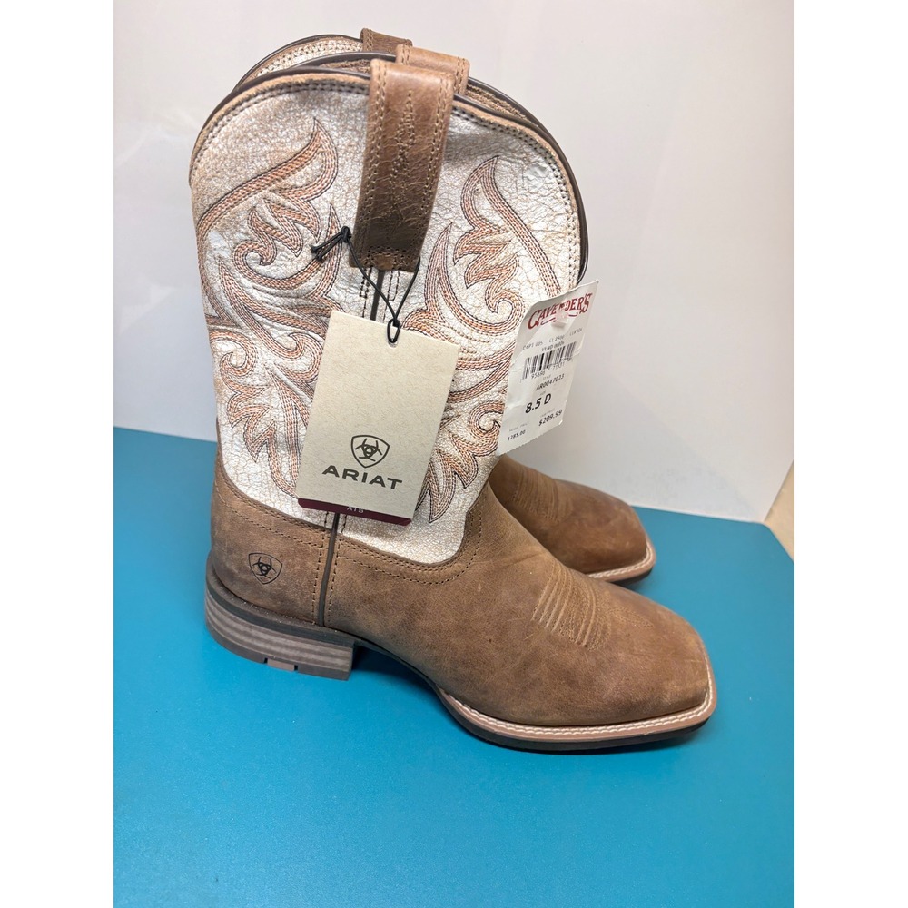 Ariat Mens 8.5D Slingshot Vienna Tan Bone Square Toe Cowboy Boots 10047023